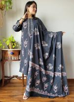 Cotton Black Casual Wear Printed Readymade Salwar Suit